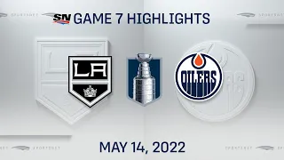 NHL Game 7 Highlights | Kings vs. Oilers - May 14, 2022