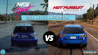 NFS Heat vs NFS Hot Pursuit Remastered - Subaru Impreza WRX STI Sound Comparison - 4K 60FPS [PC]