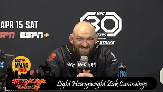 Zak Cummings UFC Kansas City Post Fight Interview