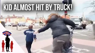 Panic As Young Child Runs Towards Busy Road | Supernanny