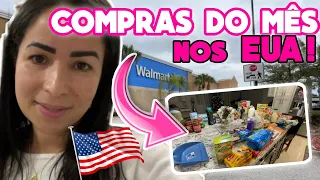 COMPRAS DO MES NO WALMART, TUDO QUE COMPREI E QUANTO GASTEI