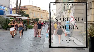 【4K】Sardinia, Olbia - ITALY 🇮🇹 | 4K/60fps HDR Walking Tour Travel vlog