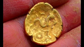 Gold Celtic Stater & Saxon Coinage Found Metal Detecting With XP Deus