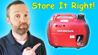 The Right Way To Store The Honda EU2200i Generator For Long Term Storage