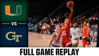 Miami vs. Georgia Tech Full Game Replay | 2022-23 ACC Women’s Basketball