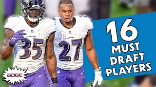 MUST DRAFT Players for ALL 16 Rounds of Your 2021 Fantasy Football Draft