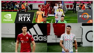 Efootball 2022 gameplay Fc Bayern Munich vs Manchester United F.C.  - pc max settings