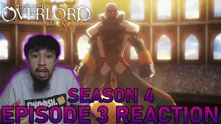 AINZ GOT JIRCNIV SHOOK!! | Overlord S4 Ep 3 Baharuth Empire | Reaction