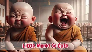 [ai baby] Little Monk So Cute | Cute Monks Video | Baby Laughing | Cute Little Monks