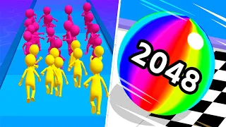 Satisfying Mobile Games 2023 - Join Clash 3D, Ball Run 2048, Count Masters, Number Masters...