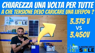 Test su parametri di carica batterie lifepo4