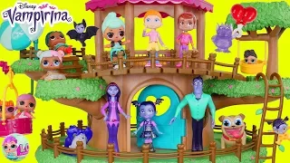 LOL Surprise Dolls Lil Sisters and Vampirina at Tree House