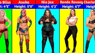 WWE Female Wrestlers Height Comparison