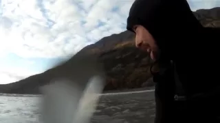 Surfing a little Tsunami in Alaska, "The Bore Tide", by Kepa Acero