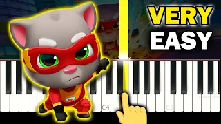 Talking TOM HERO DASH - Main Menu Theme - VERY EASY Piano tutorial