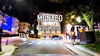 Monaco Night Drive in 4K