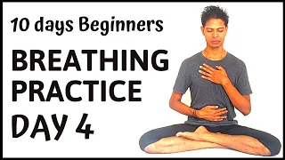 10 days Beginners Breathing Practice Day #4 | Yoga with Amit