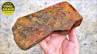 Extremely Rusty Axe Restored into Something Amazing