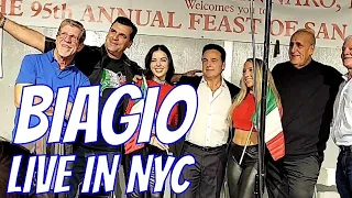 🇮🇹🇺🇸 NYC LIVE Biagio Concert at The Feast of San Gennaro in Little Italy, Manhattan + Food & Rides