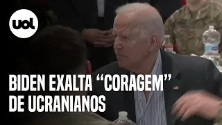 Guerra na Ucrânia: Biden exalta 'coragem' e 'resiliência' dos ucranianos