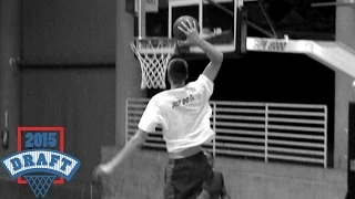 Kristaps Porzingis DUNKS EVERYTHING during 2015 NBA Draft Workout