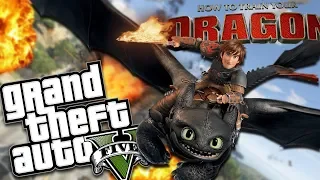 HOW TO TRAIN YOUR DRAGON MOD (GTA 5 PC Mods Gameplay)
