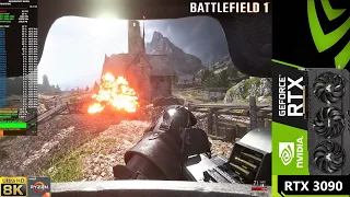 Battlefield 1 Ultra Settings 8K | RTX 3090 | Ryzen 9 3950X OC