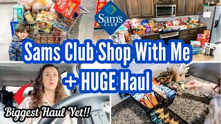 BIGGEST GROCERY HAUL YET | SAMS CLUB SHOP WITH ME + HAUL | LARGE FAMILY OF 6 GROCERY HAUL