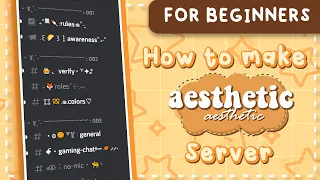How to Make an AESTHETIC DISCORD SERVER For Beginners! 🌙 (2022)