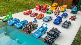 Clean up muddy minicars & disney pixar car convoys! Play in the garden