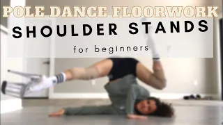 SHOULDER STAND Basics for Beginners | Pole Dance Floorwork *No Pole Needed* | Vera Dresden