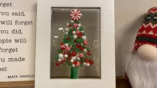 HOW TO MAKE  A CHRISTMAS TREES ON GLASS WITH CHRISTMAS BEADS AND  EPOXY RESIN,    2022