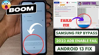 Samsung FRP Bypass 2023 Adb Enable Fail | Samfw FRP Fail | Android 13, 14 | AndroidUtility Free