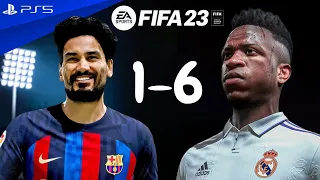 Real Madrid Vs Barcelona | El Clasico -  FIFA 23 PS5 Gameplay 4K 6-1