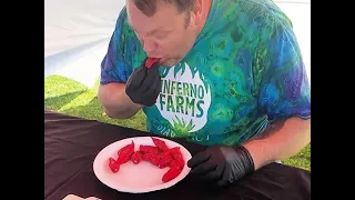 World record for eating 17 ghost chilies in one minute - Public TV Facts