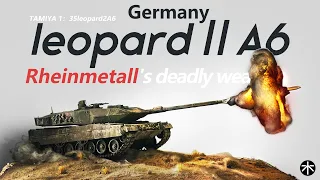 Germany's Deadly Weapon：Rheinmetall Leopard 2A6《Tamiya 1：35Scene model》