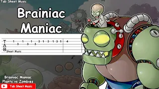 Plants vs Zombies - Brainiac Maniac (Dr. Zomboss Theme) Guitar Tutorial