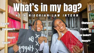 What’s in my bag as an intern for a Nigerian law firm | daily essentials