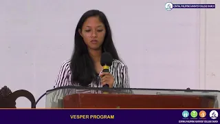 LIVE: VESPERS PROGRAM (June 16, 2023)