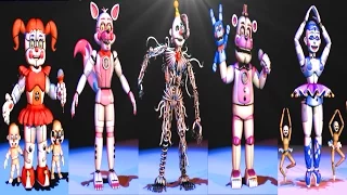 Five Nights at Freddy's: Sister Location All Animatronics | Secret Animatronic [EXTRAS]