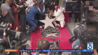 The state of the Hollywood Walk of Fame