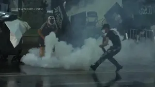 Police in Georgia use tear gas, water cannons to disperse protest against so-called 'Russian law'