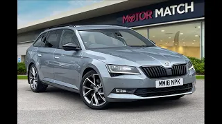 Approved Used Skoda Superb Sportline 2.0TSI DSG 4WD in Business Grey - MM18NPK - Motor Match Crewe