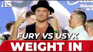 LIVE | FURY vs USYK WEIGHT IN | SAUDI ARABIA | TITLE FIGHT