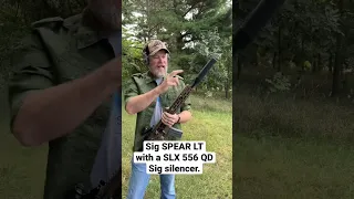 Sig SLX 556 QD silencer on the new Sig SPEAR LT rifle.