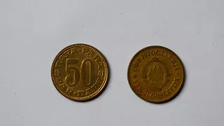 50 Yugoslav Para   Fifty Yugoslav Para 1981 metal coin