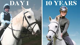 Day 1 vs 10 Years with my horse!