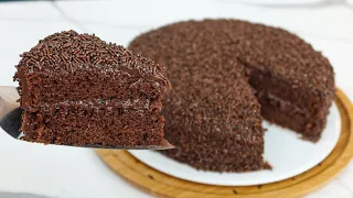 WITHOUT BLENDER AND WITHOUT MIXER! SIMPLE CHOCOLATE CAKE AND COFFEE