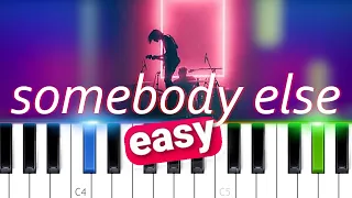 The 1975 - Somebody Else | 100% EASY PIANO TUTORIAL