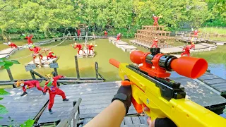 Nerf War | Amusement Park Battle 38 (Nerf First Person Shooter)